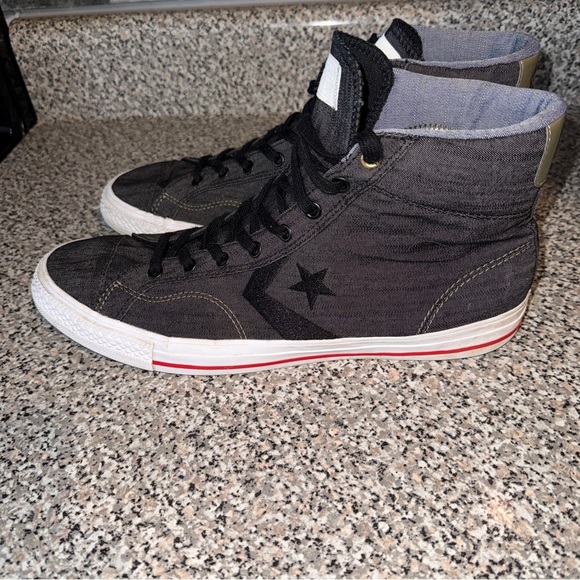 Converse Black and White High-Top Sneakers - Picture 2 of 10
